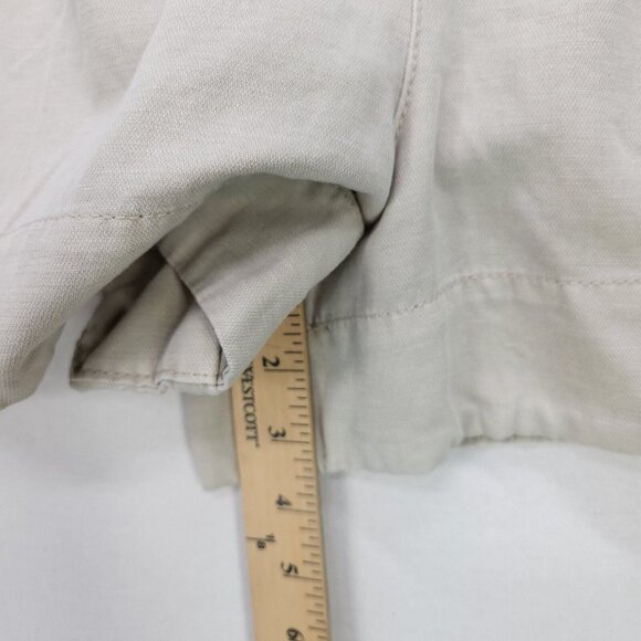Joie Shorts Pleated Linen Blend Womens XL Beige High Waisted Pockets New - Picture 10 of 16